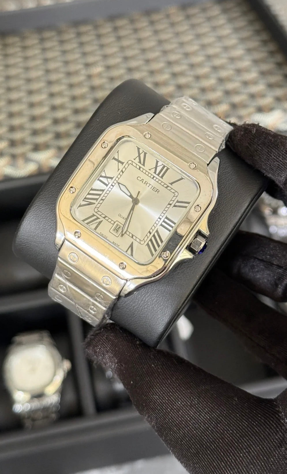 Cartier Santos White Dial ( Physical Product )